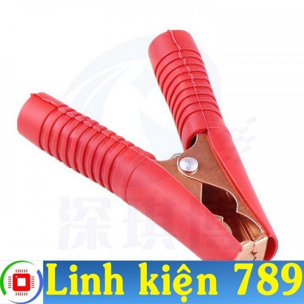 Kẹp bình ắc quy 100A Kẹp cá sấu ( 1 cặp đen đỏ )